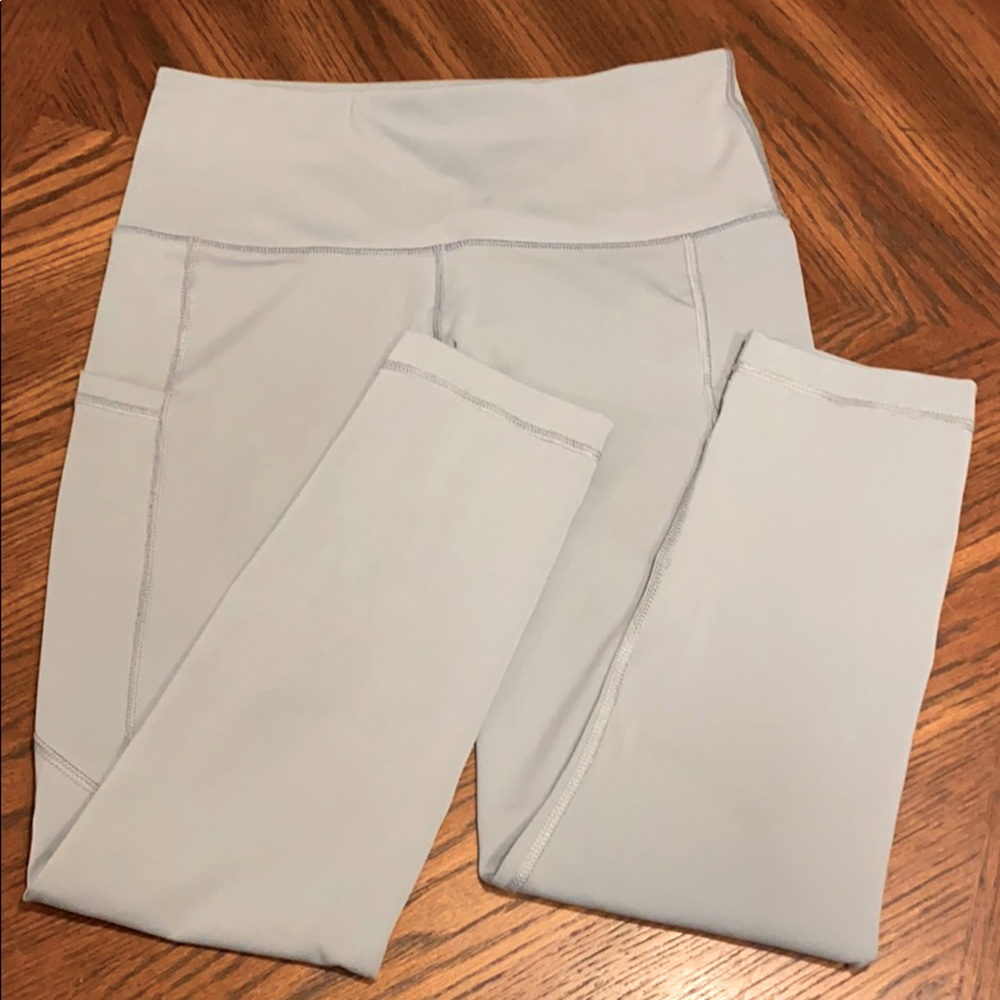 23” Slate Gray Crop Legging